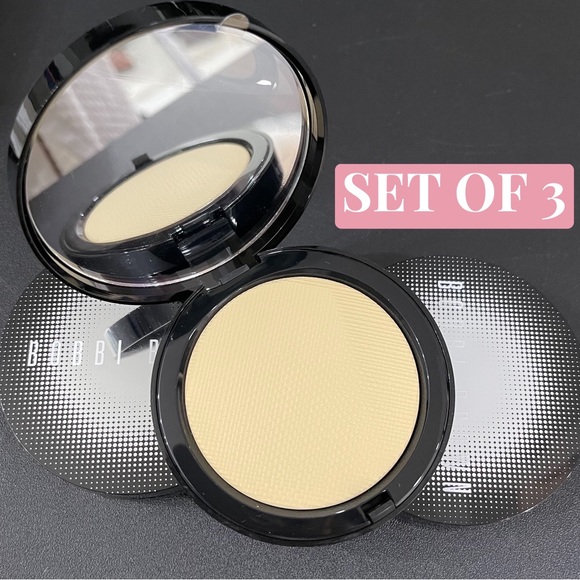 Bobbi Brown Other - Bobbi Brown Pressed Finishing Retouching Powder pale yellow SET of 3 NEW NO BOX